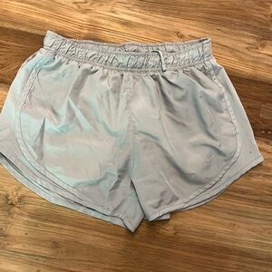 Light grey Nike athletic shorts